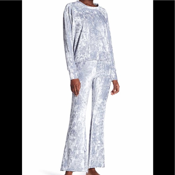 crushed velvet flares